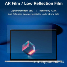 Фильтр экрана компьютера защищает глаза против отражения